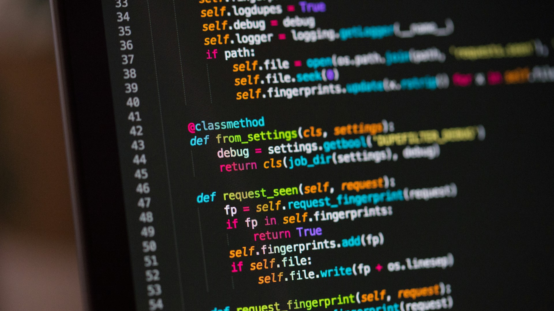 a computer screen with a bunch of code on it